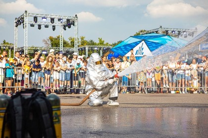 В скафандре на тушение пожара